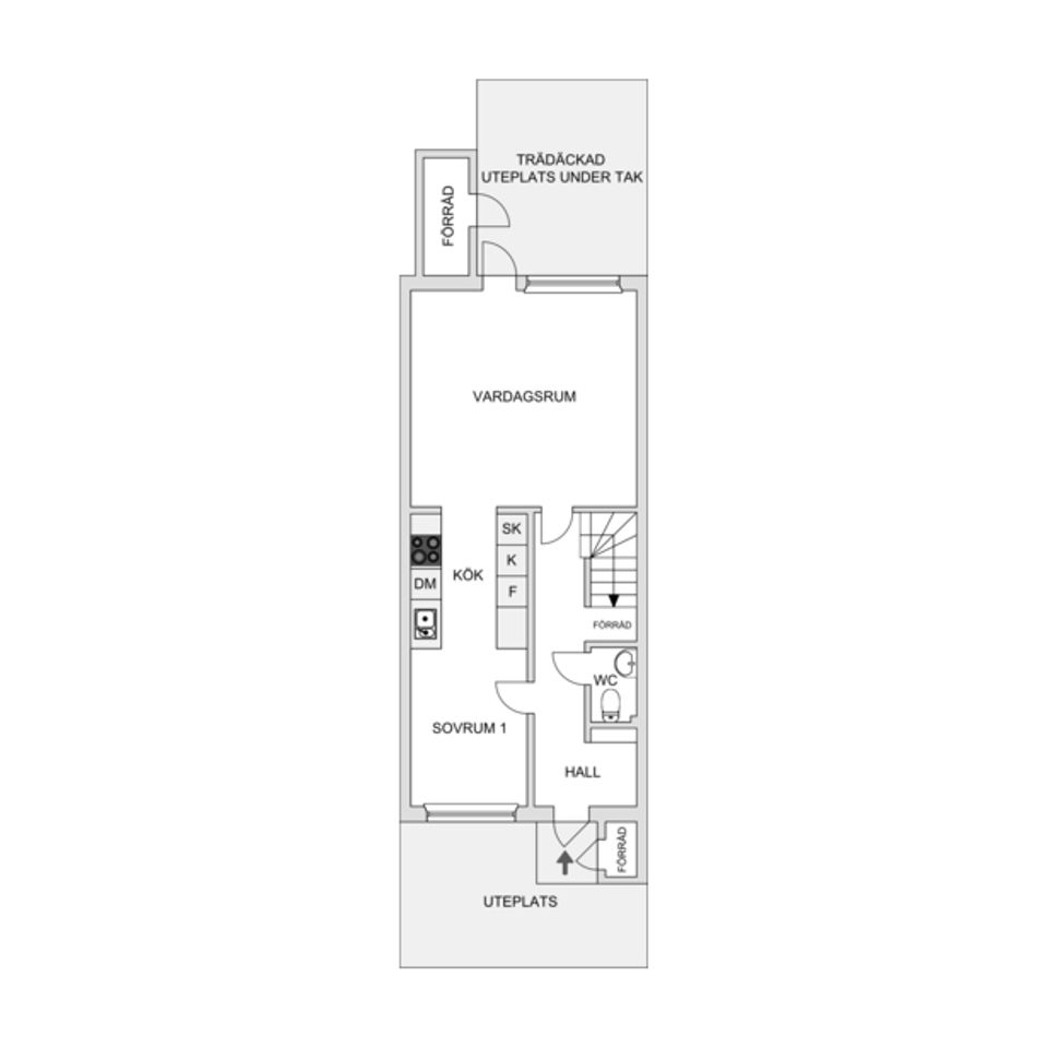 Bostadsrätt, Radhus, Forellgränd 4, Viksjö, Järfälla