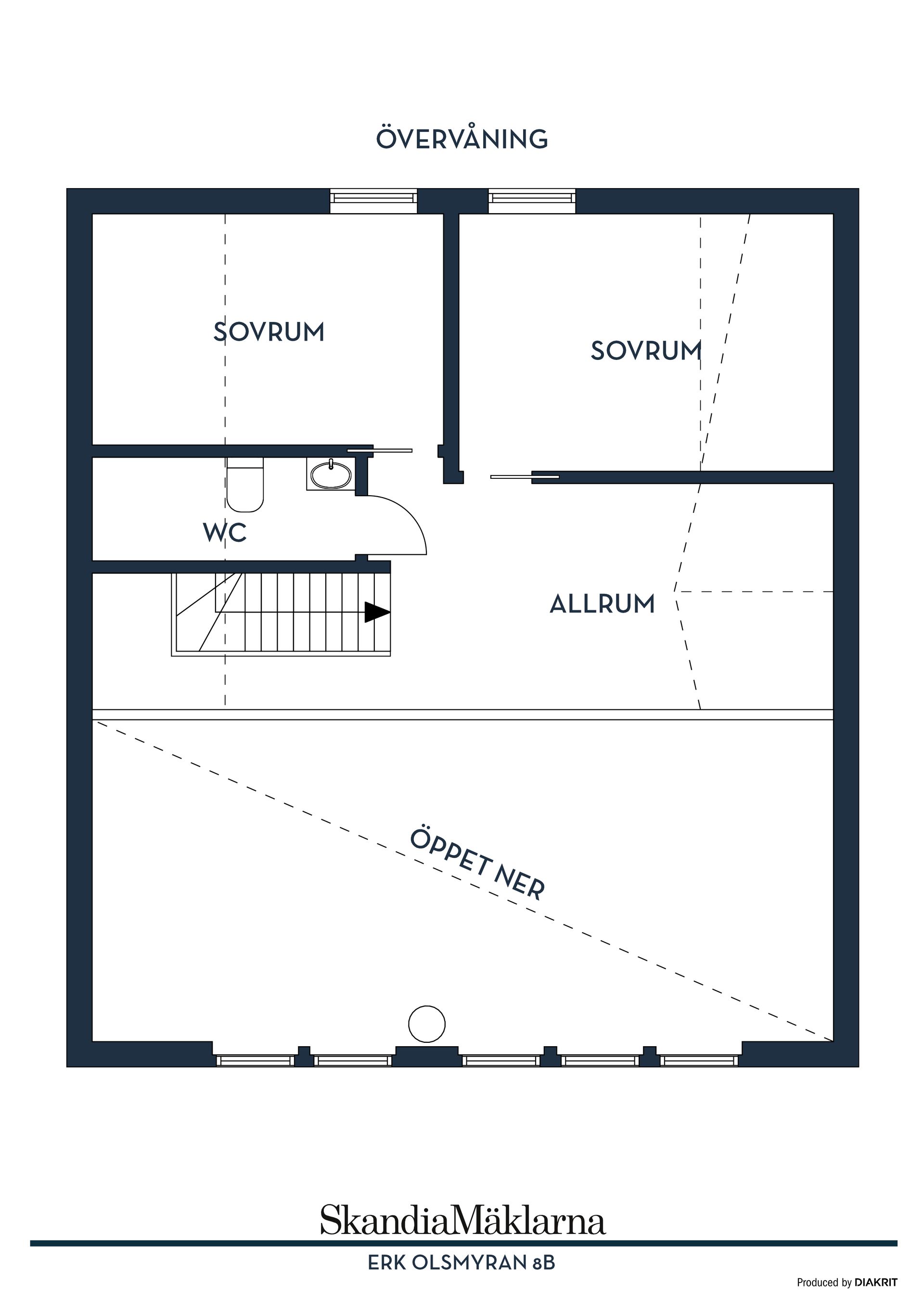 Radhus, Erk Olsmyran 8B, Erk-Olsmyran, Lindvallen, Malung-Sälen