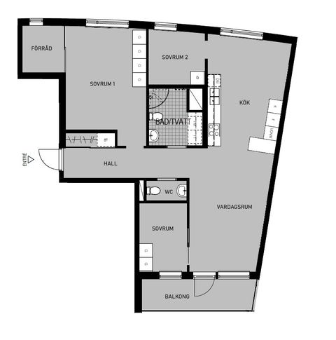 Bostadsrätt, Barkarbyvägen 96, Barkarbystaden, Järfälla