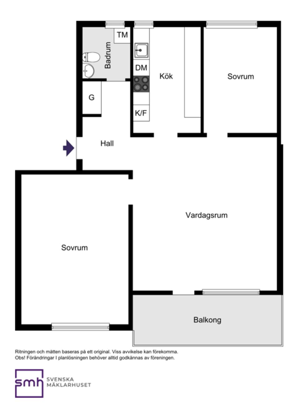 Bostadsrätt, Spångavägen 37, Bromma / Riksby, Stockholm