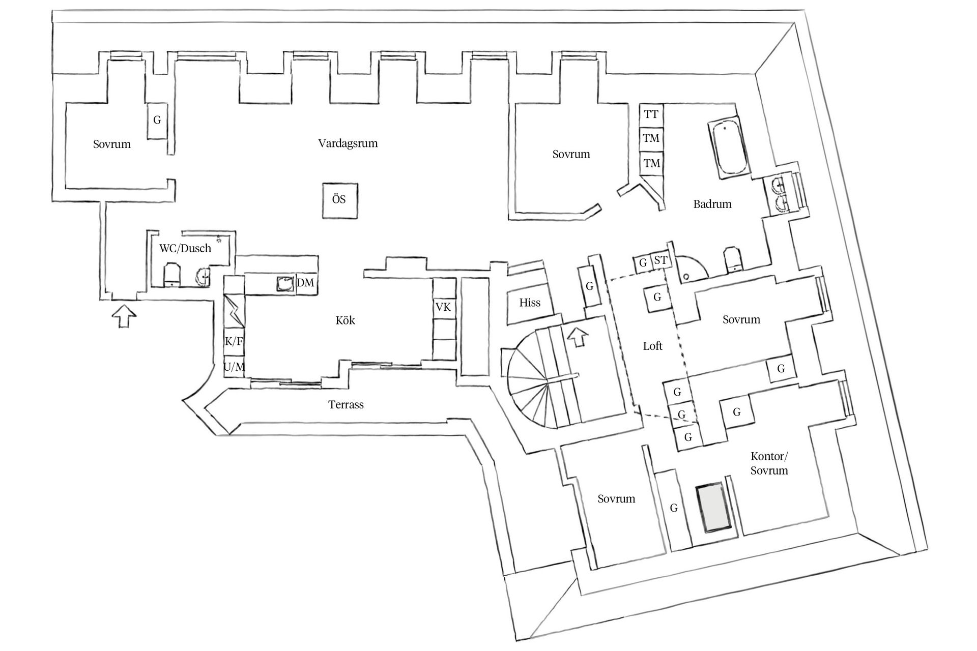 Bostadsrätt, Eklandagatan 2 / Södra Vägen 63, Lorensberg, Göteborg