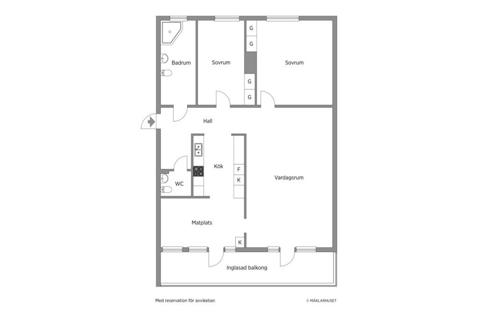 Bostadsrätt, Vougts Väg 5, Rosengård, Malmö
