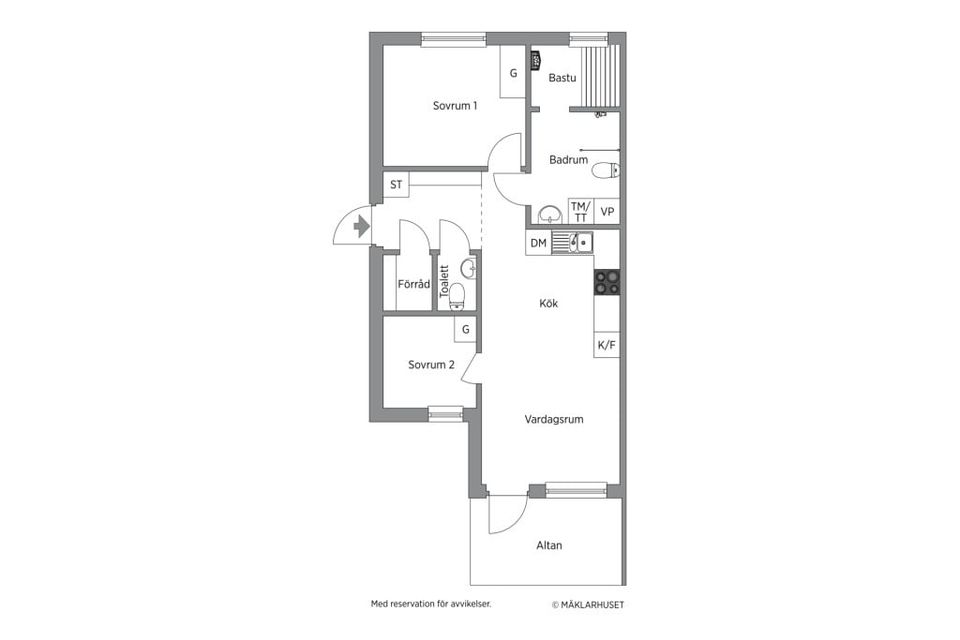 Radhus, Bo Johans Väg 2B, Storhogna, Berg