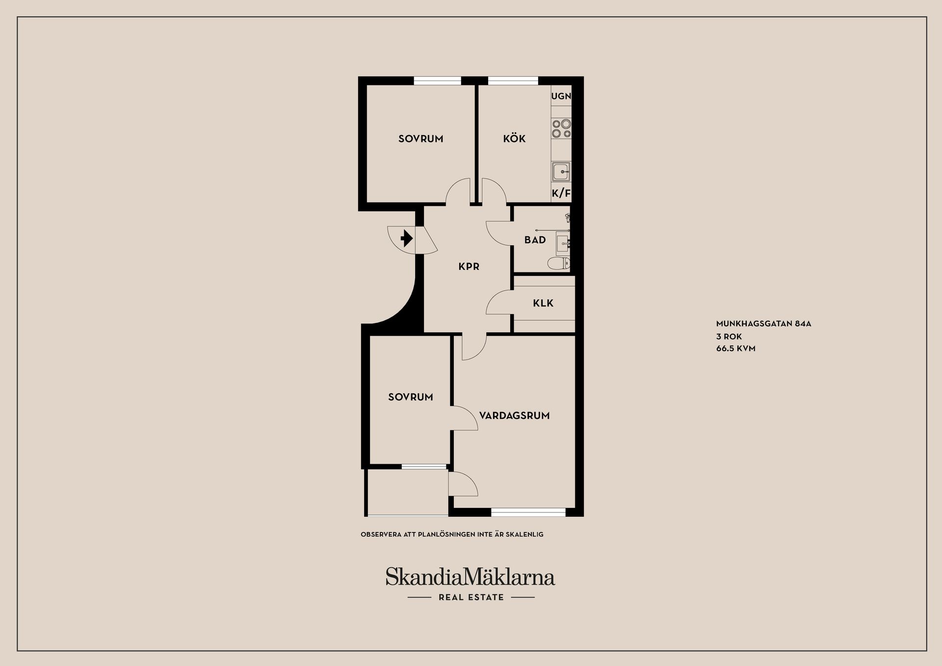 Bostadsrätt, Munkhagsgatan 84A, Johannelund, Linköping