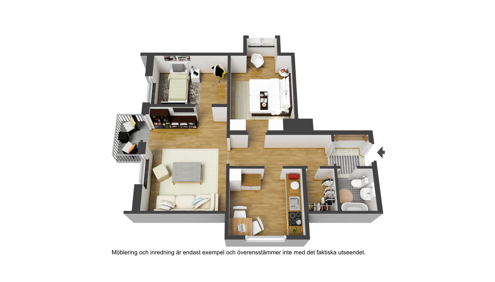 Bostadsrätt, Korpralsvägen 20, Teg, Umeå