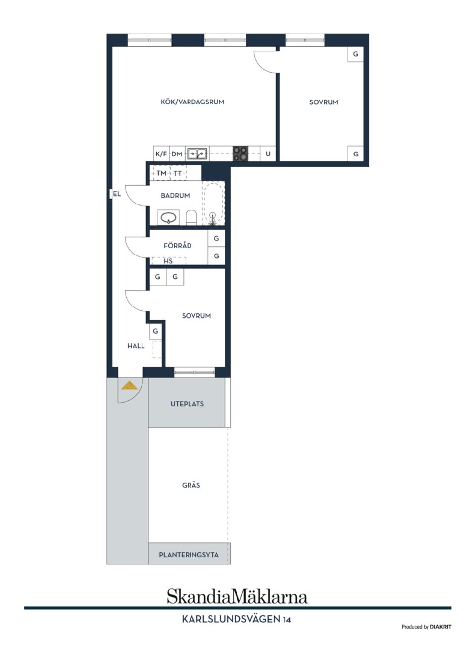 Bostadsrätt, Karlslundsvägen 14, Barkarbystaden, Järfälla