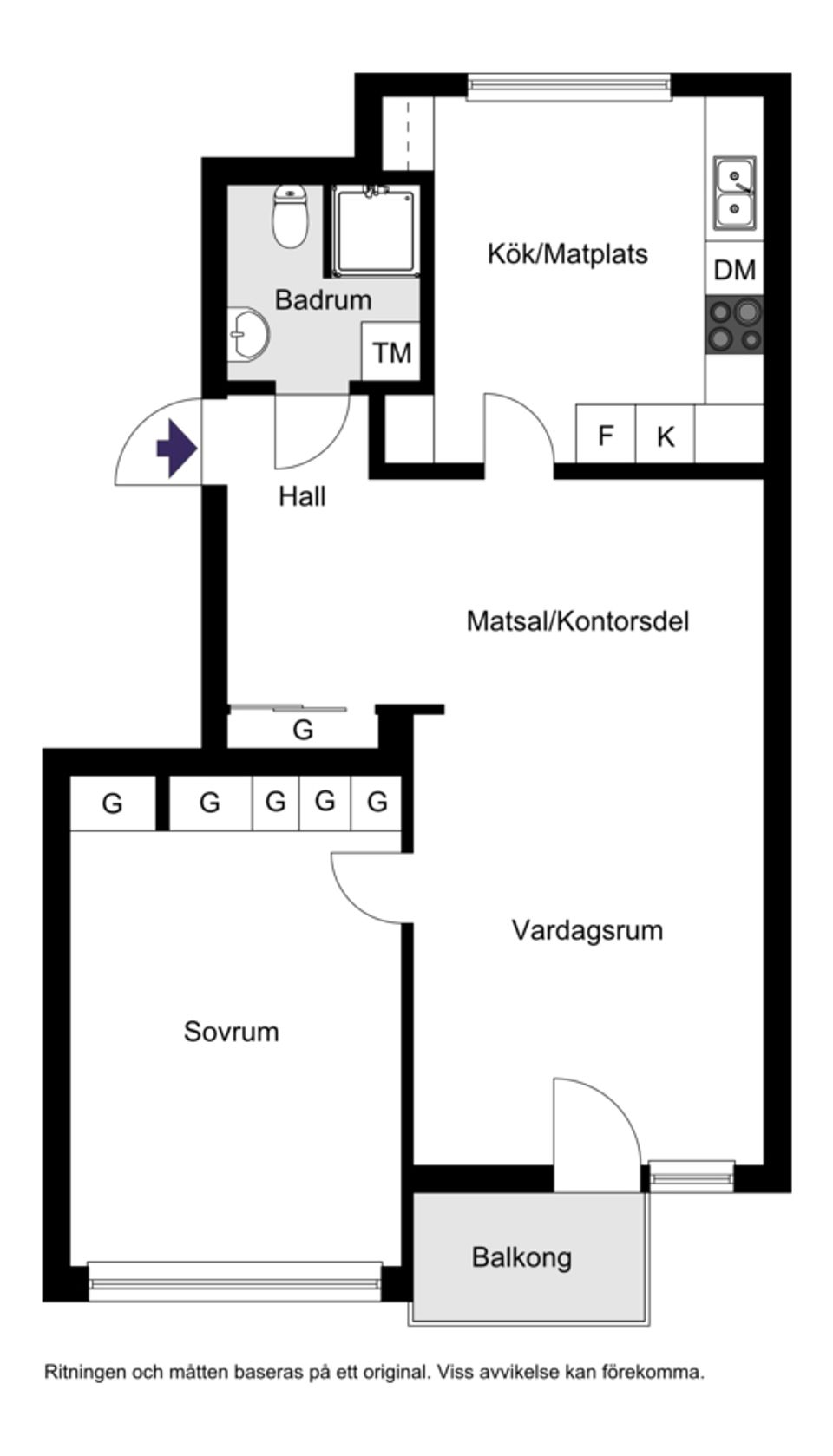 Bostadsrätt, Helmfeltsgatan 7, Tågaborg, Helsingborg