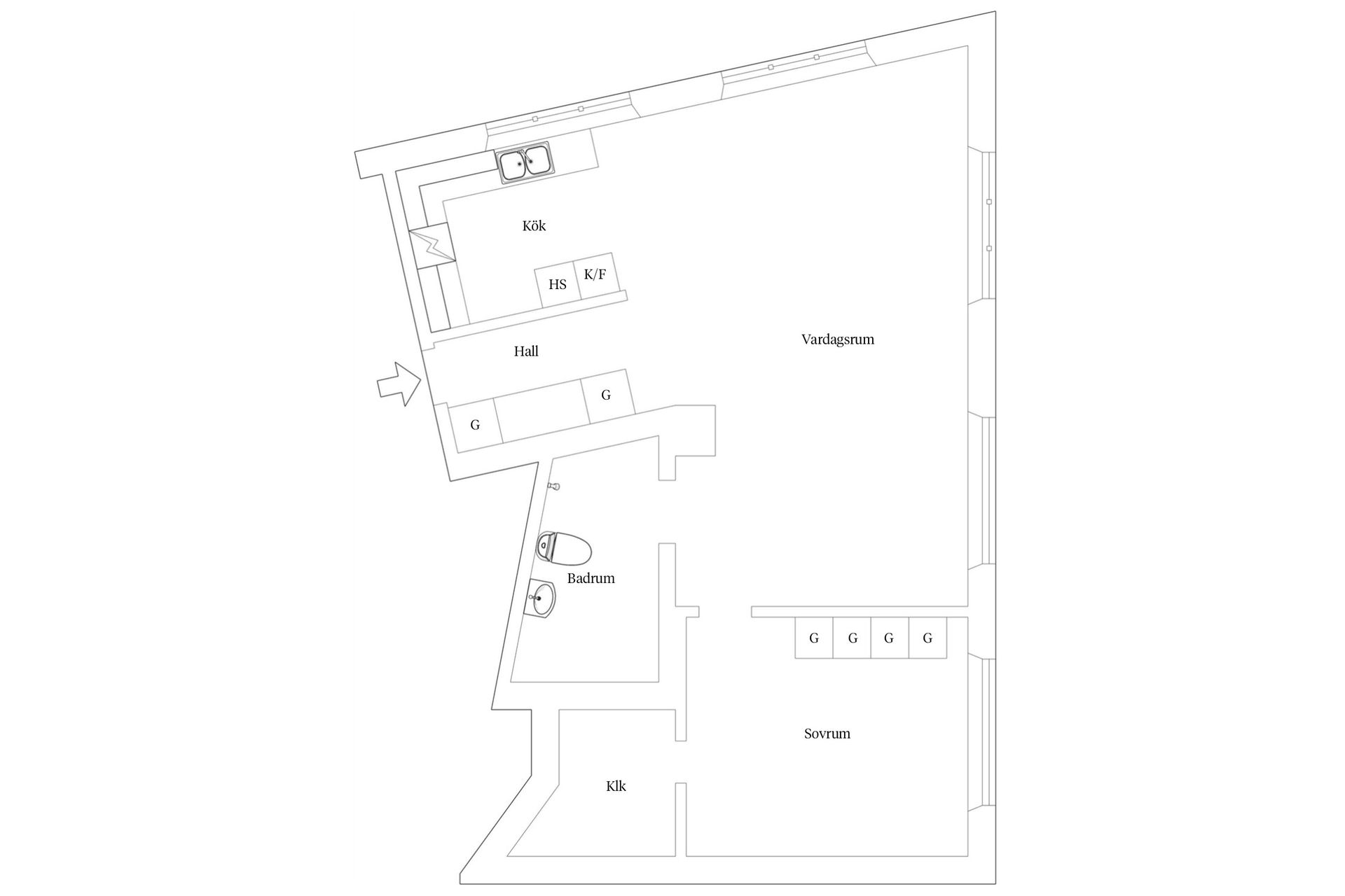Bostadsrätt, Hallegatan 5, Centrala Hisingen, Göteborg