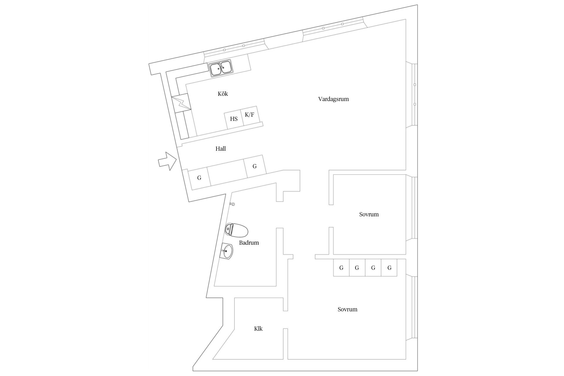 Bostadsrätt, Hallegatan 5, Centrala Hisingen, Göteborg