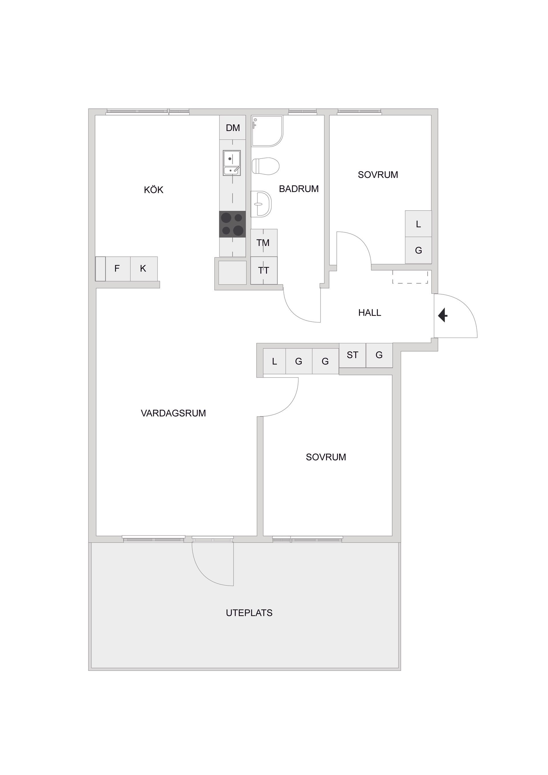 Bostadsrätt, Mor Albertinas väg 4, Björkris, Kungsbacka