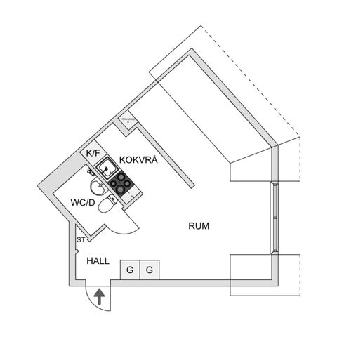 Bostadsrätt, Kvillegatan 16B, Centrala Hisingen, Göteborg