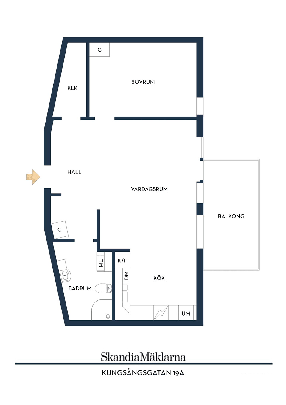 Bostadsrätt, Kungsängsgatan 19A, Östra hamnen, Västerås