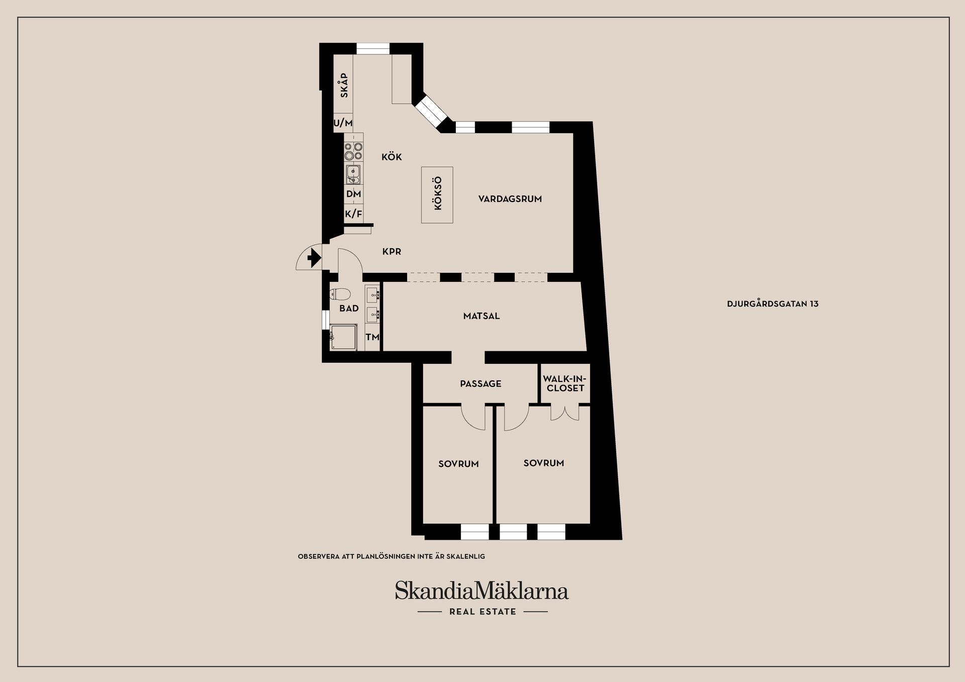 Bostadsrätt, Djurgårdsgatan 13, Centralt, Linköping
