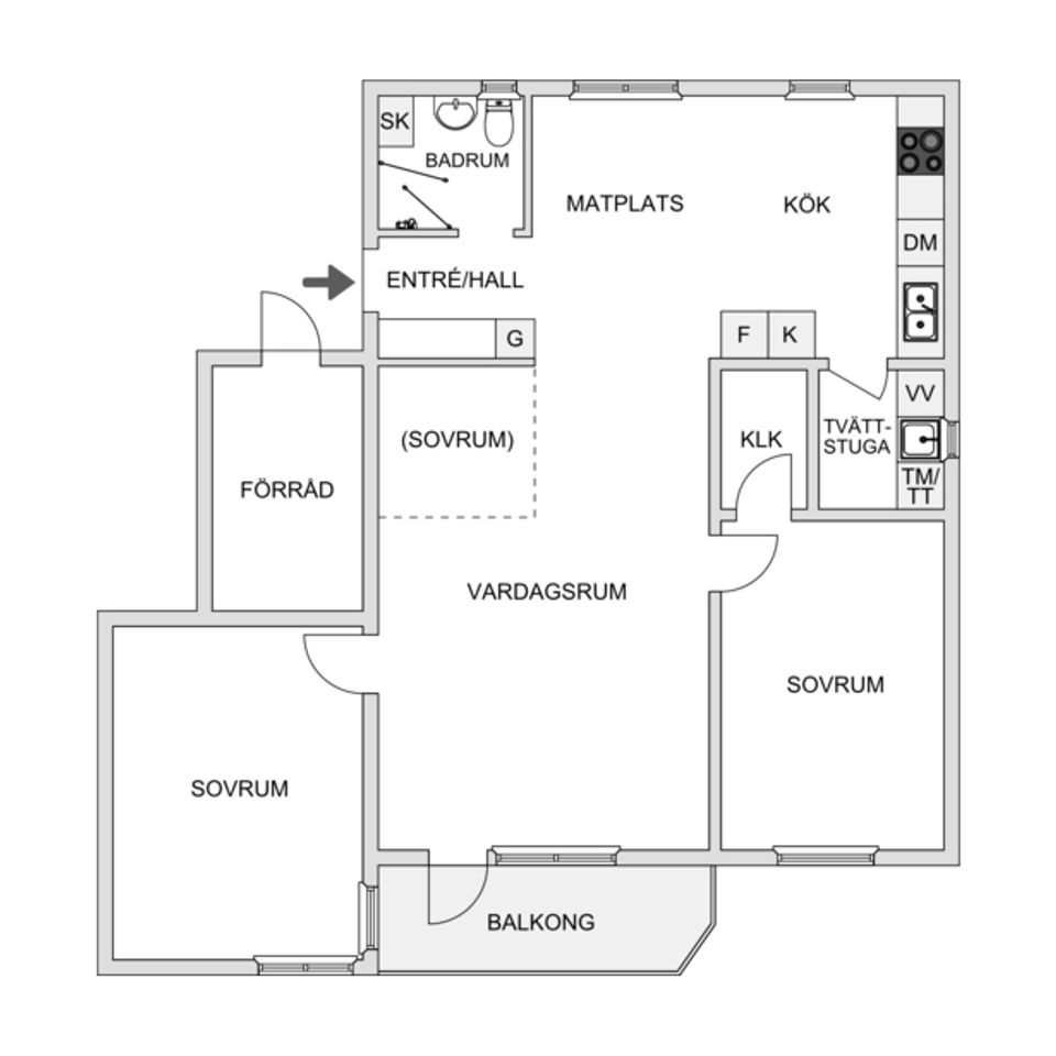 Bostadsrätt, Östra porten 49, Ytterby, Kungälv