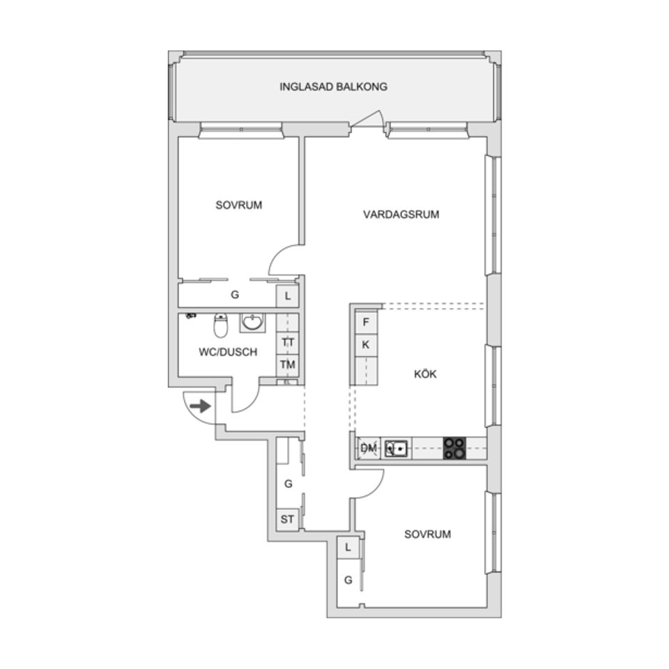 Bostadsrätt, Hästhagsgatan 41B, Huskvarna Öxnehaga, Jönköping