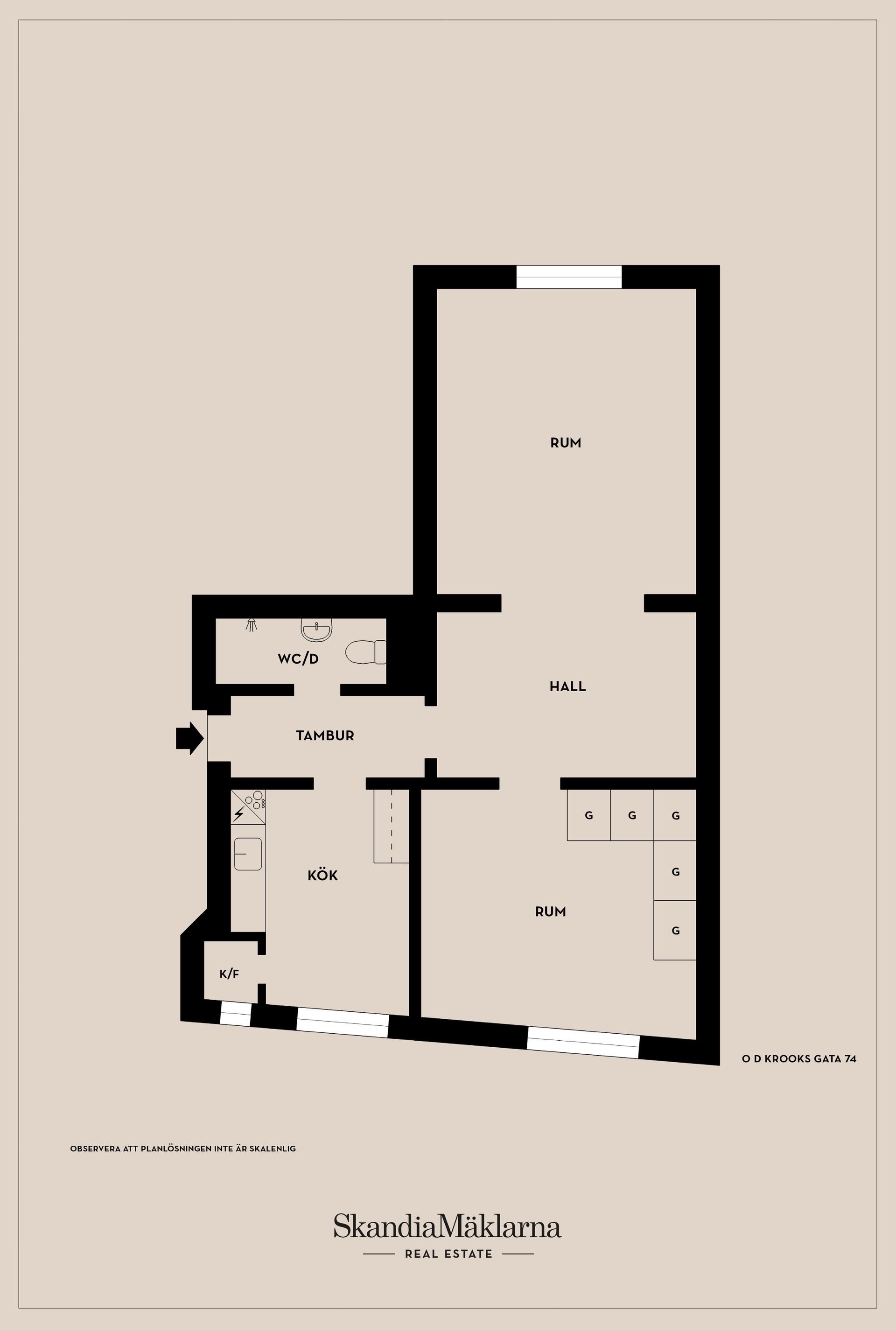Bostadsrätt, O D Krooks gata 74, Stattena, Helsingborg