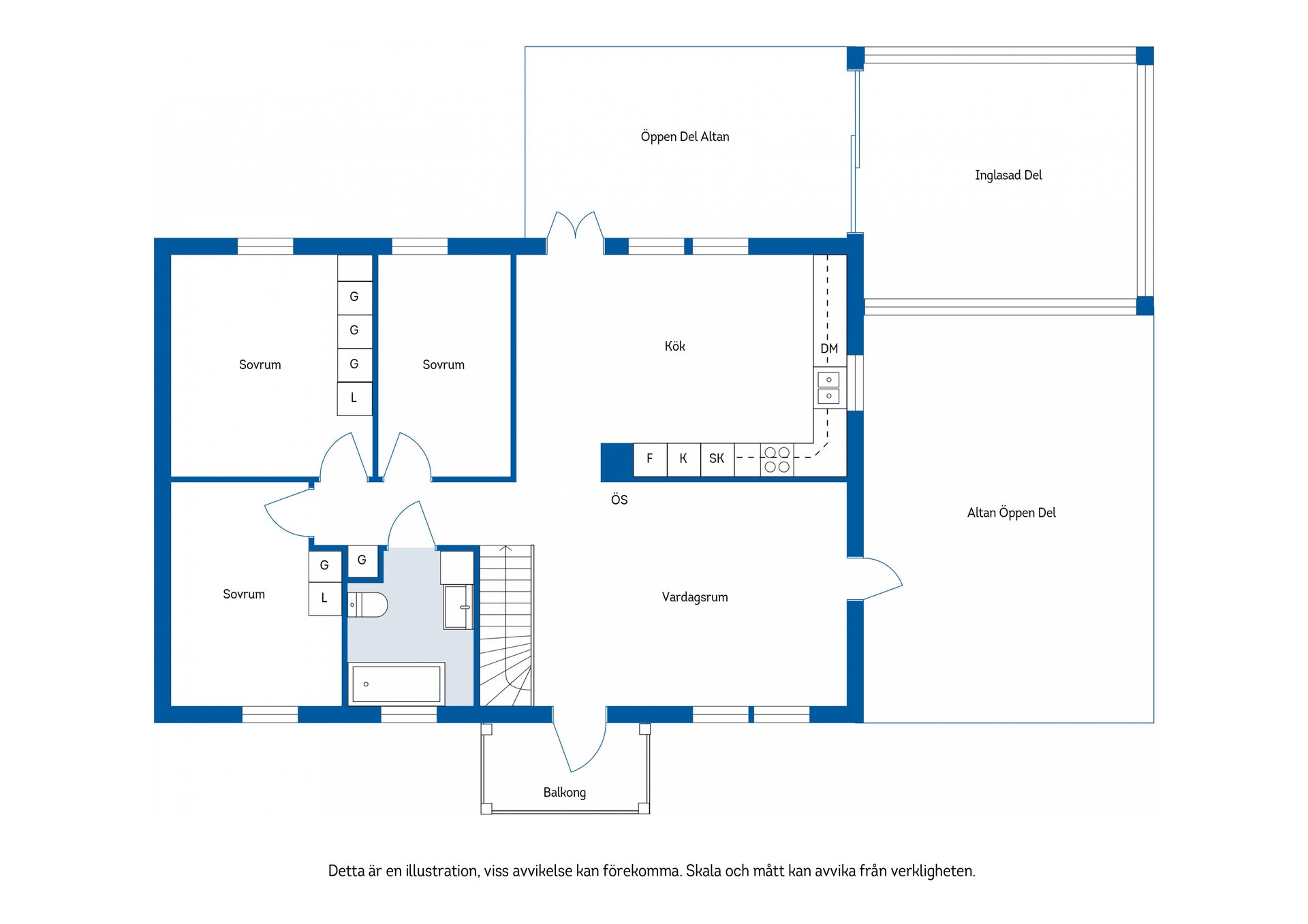 Villa, Orienterarvägen 1, Kovland, Sundsvall