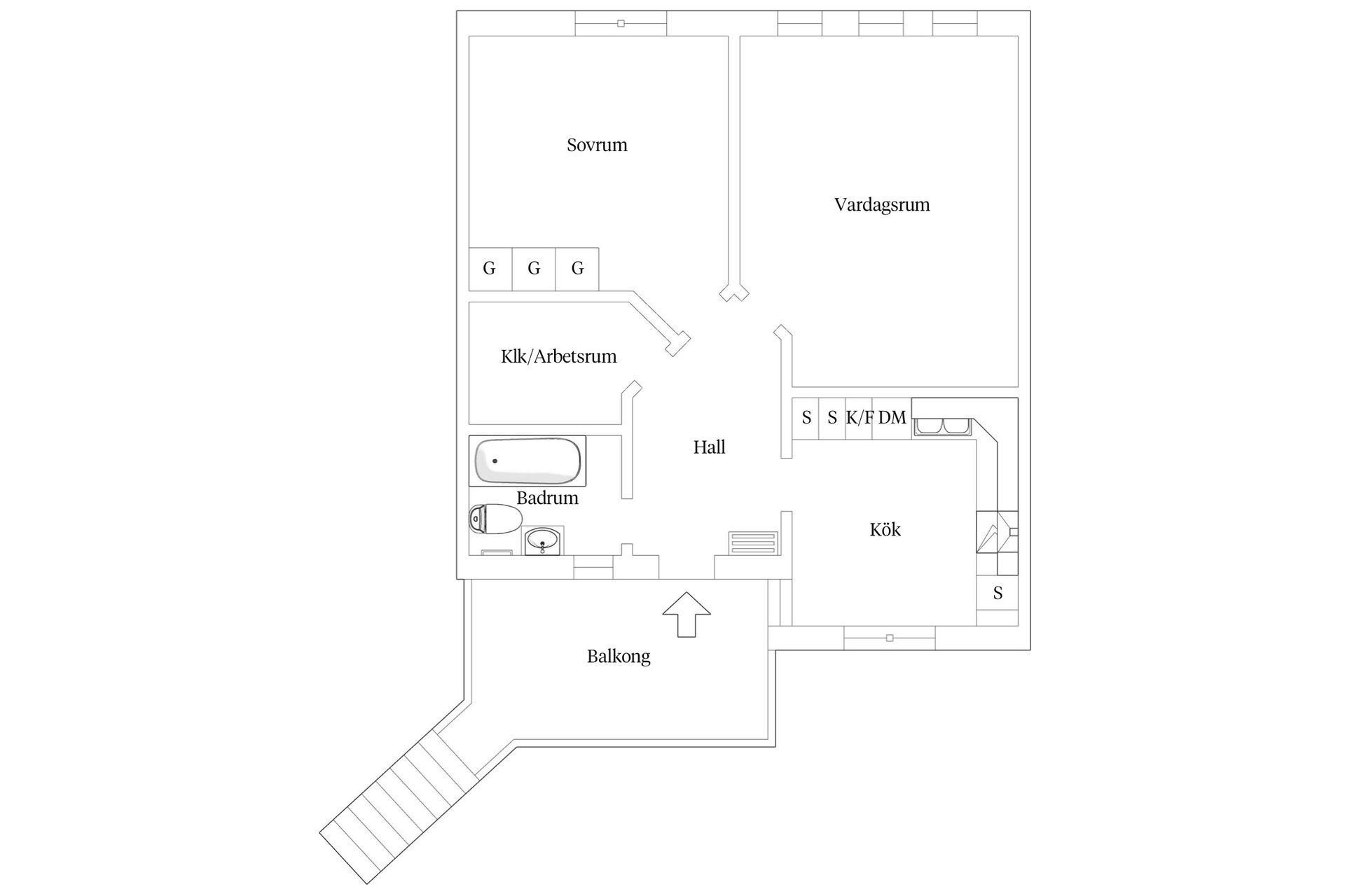 Bostadsrätt, Unamans väg 4, Kampen, Växjö