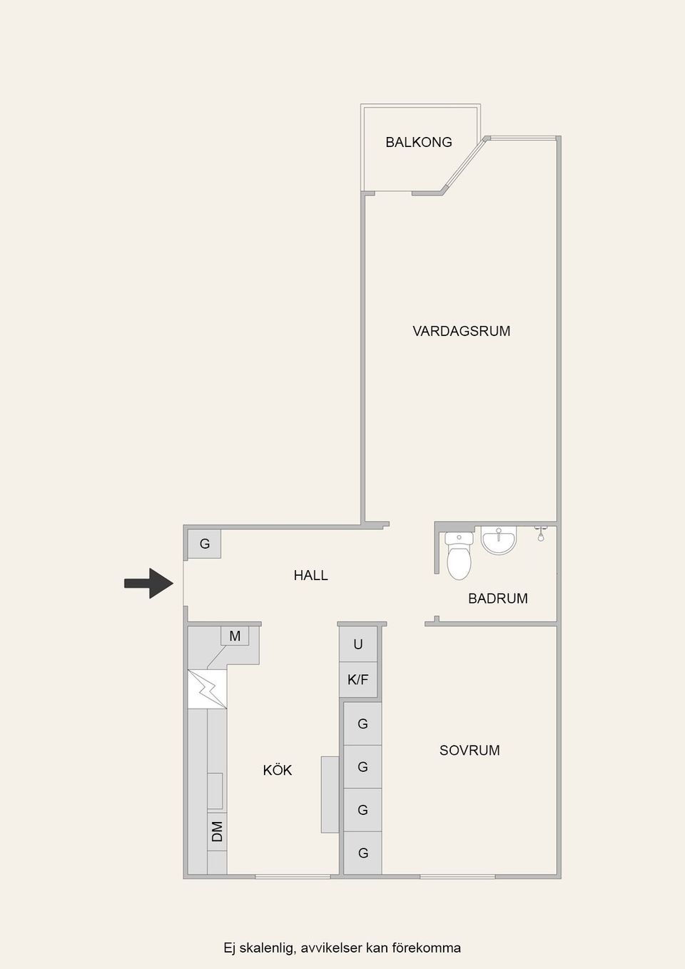 Bostadsrätt, Centralgatan 26A, Centralt, Nynäshamn