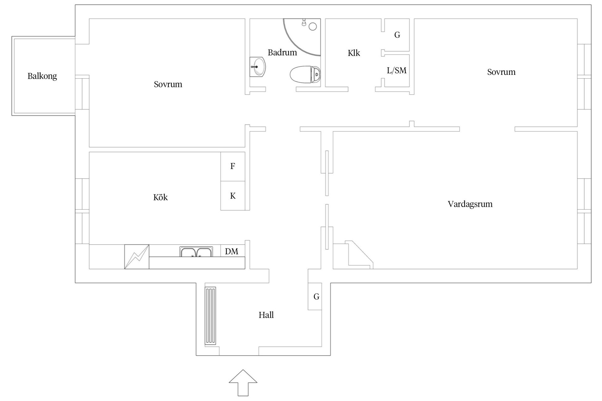 Bostadsrätt, Tingshusgatan 9, Centrum, Hässleholm