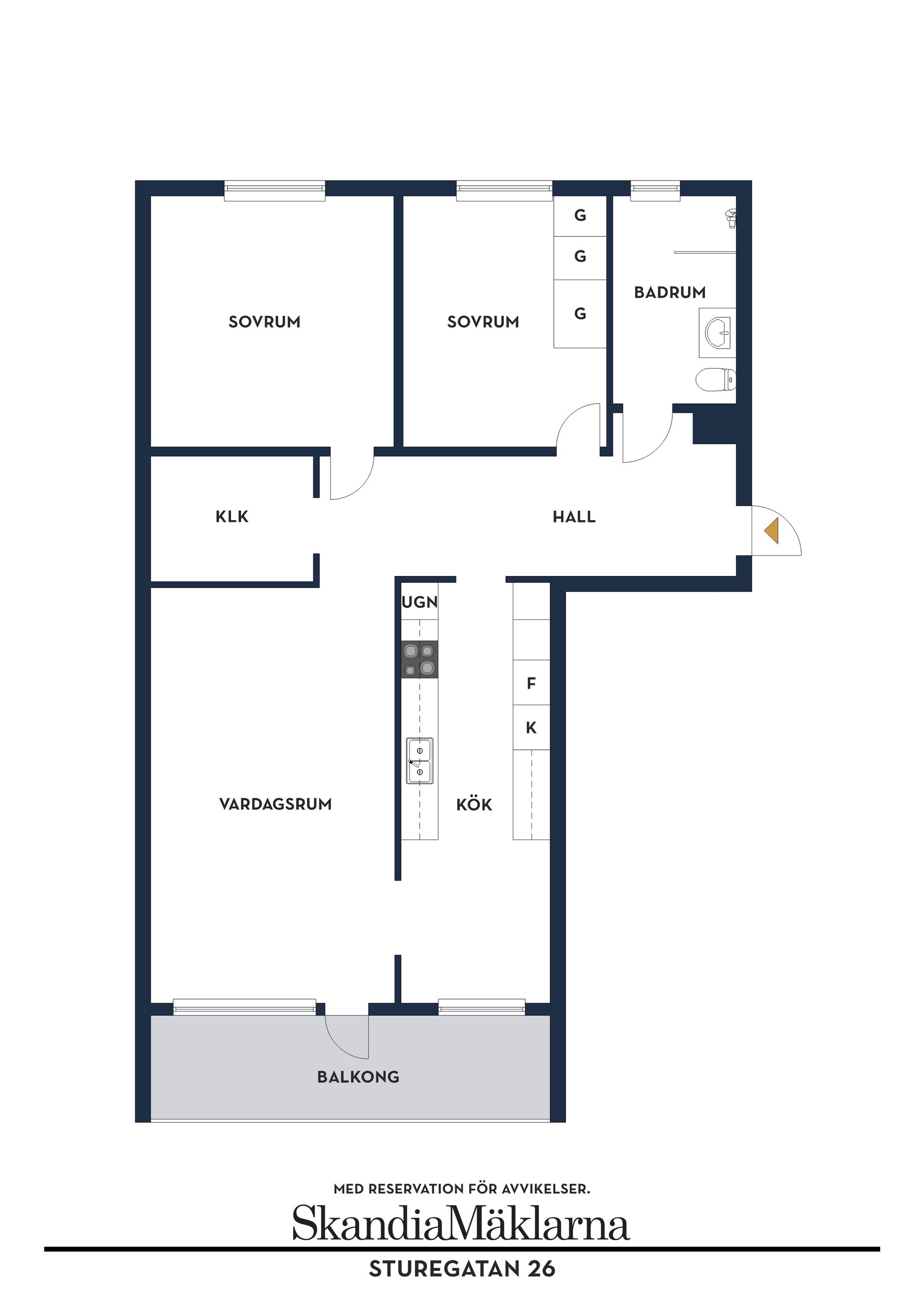Bostadsrätt, Sturegatan 26, Söders, Helsingborg