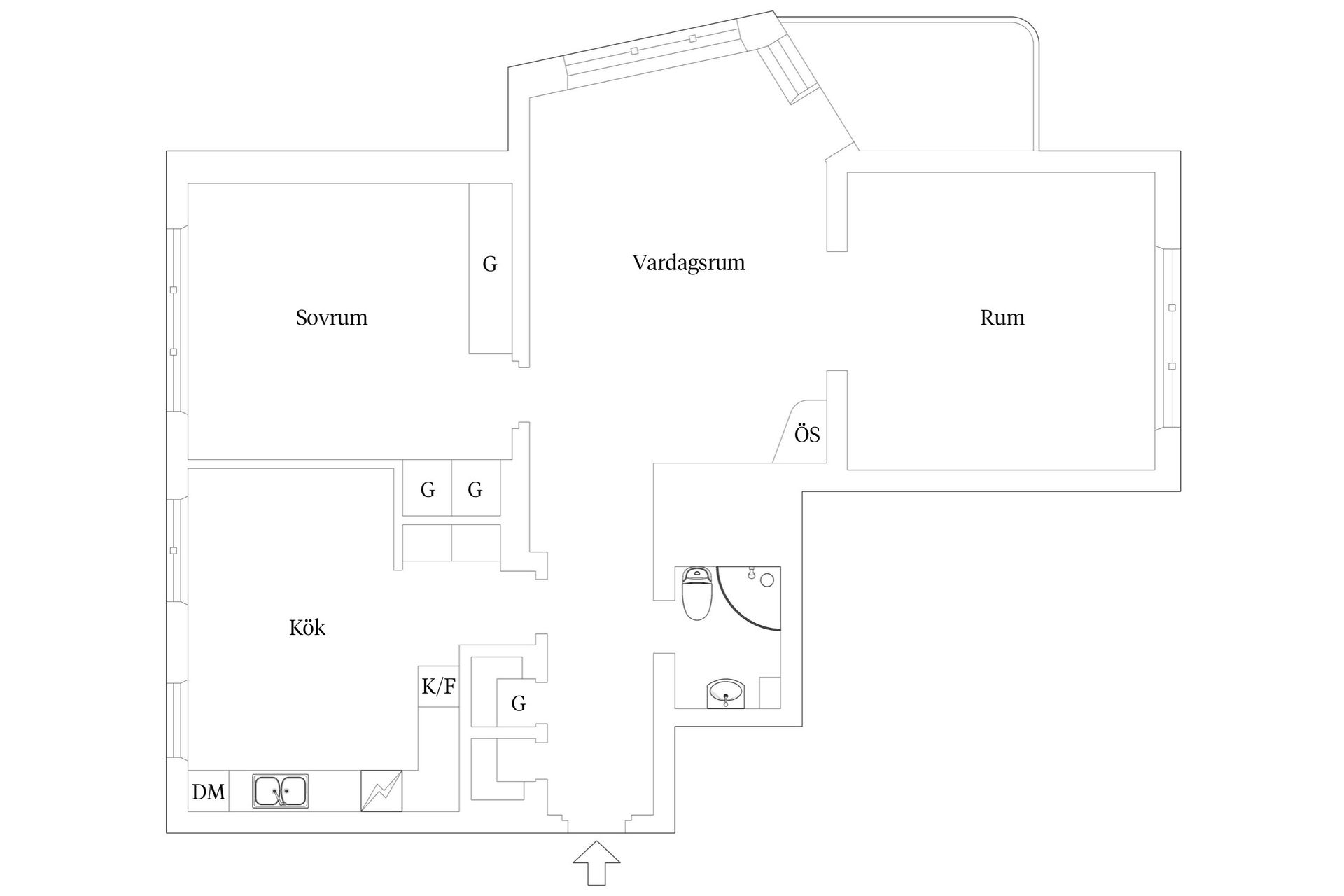 Bostadsrätt, Fogdegatan 3, Väster, Örebro