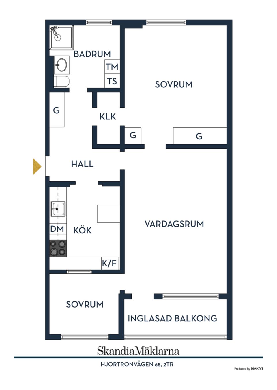 Bostadsrätt, Hjortronvägen 65, Kungsängen - Tibble, Upplands-Bro