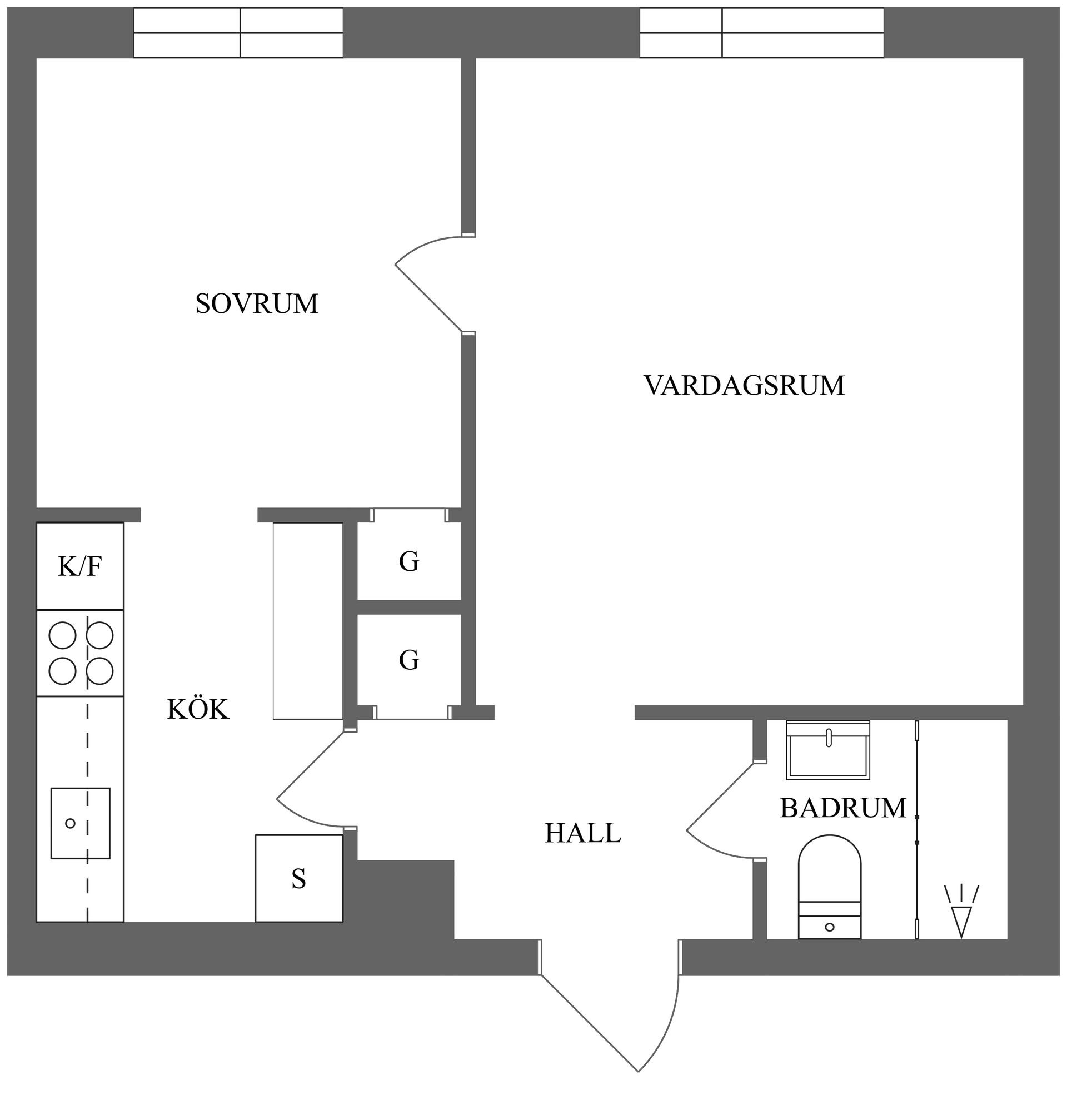 Bostadsrätt, Odalgatan 23B, Centralt, Öster, Norrköping