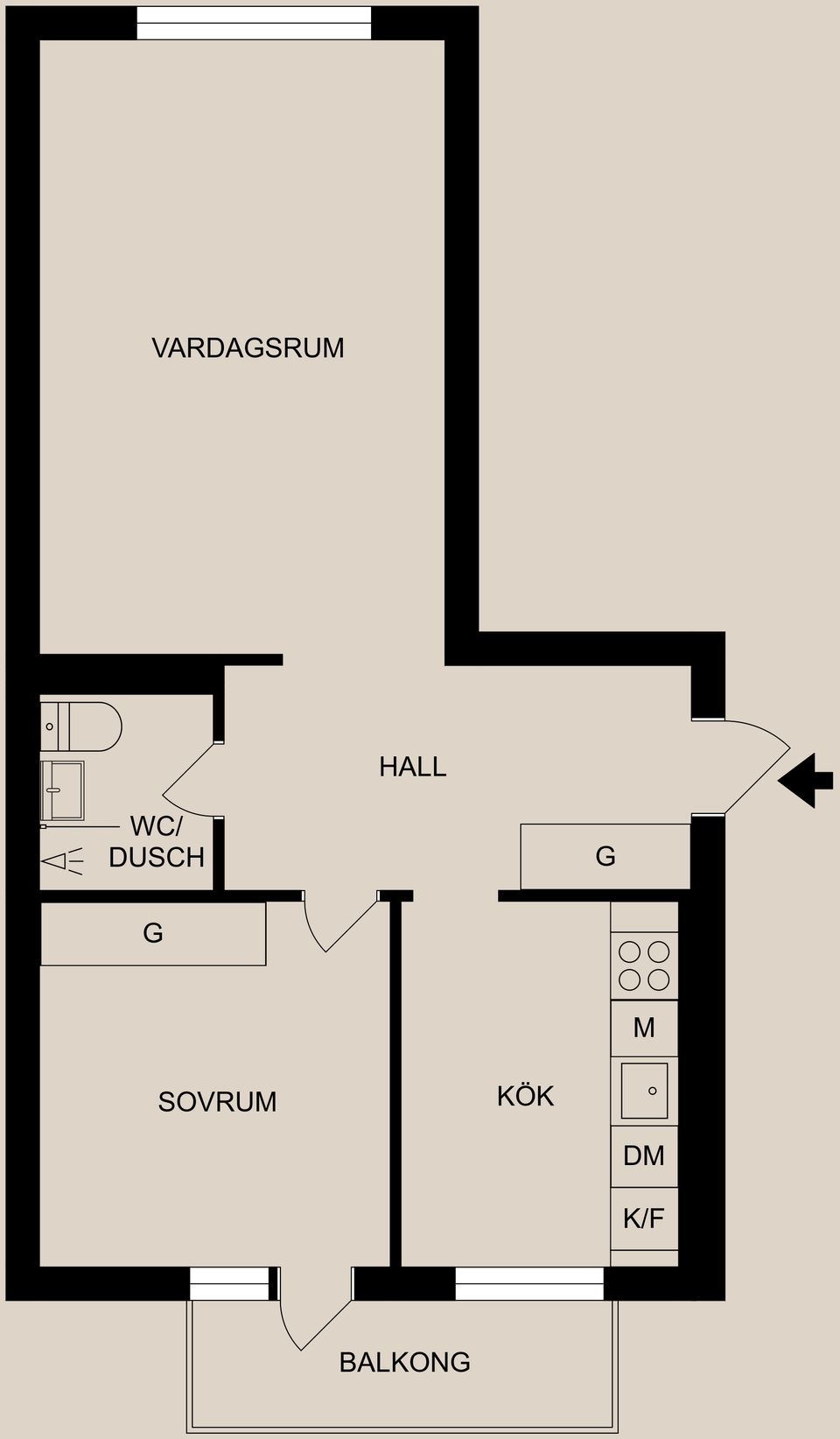 Bostadsrätt, Wadströmsgatan 14B, Söder - Vasaparken, Norrköping