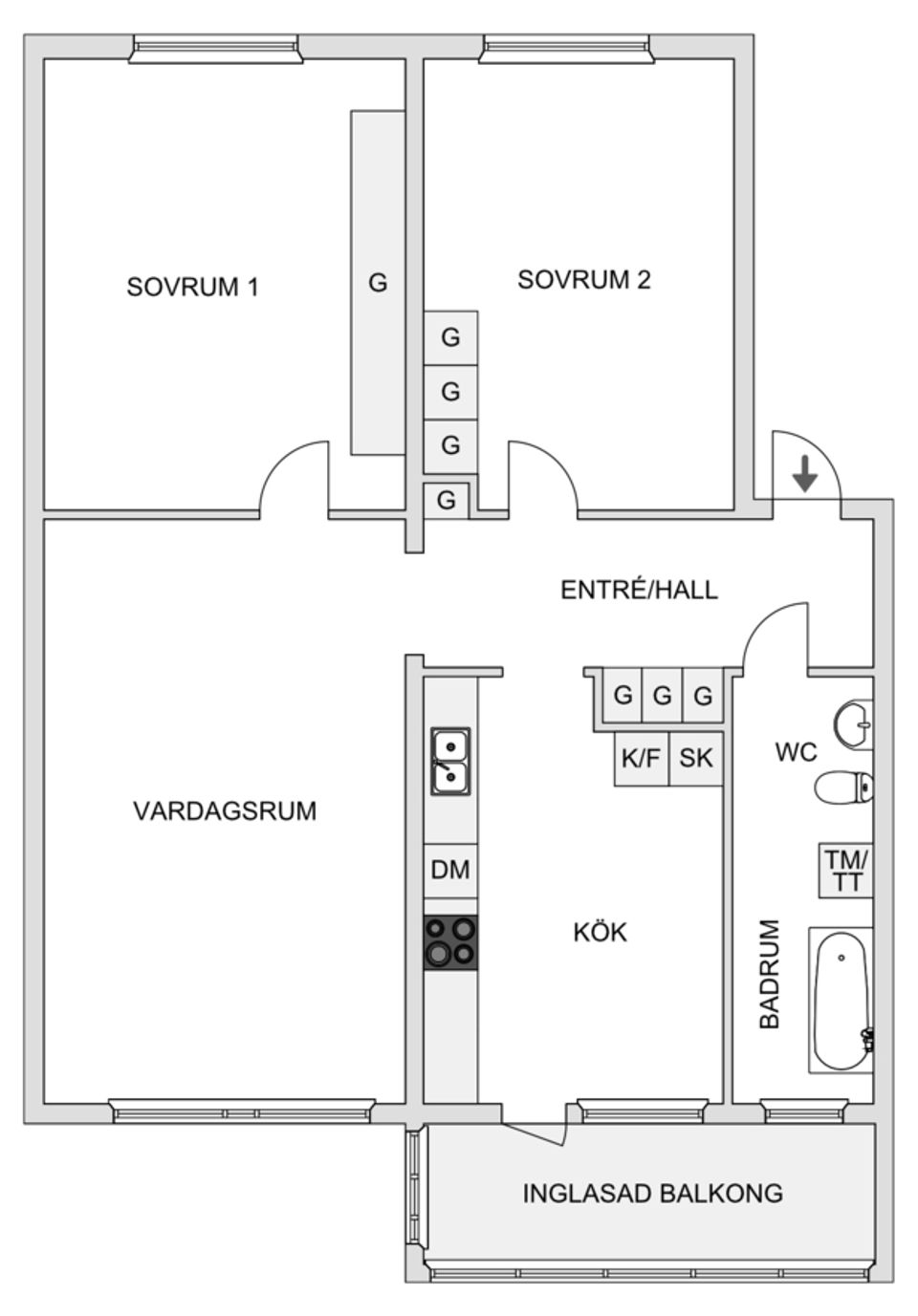 Bostadsrätt, Lägergatan 7C, Näsbyn, Kalix