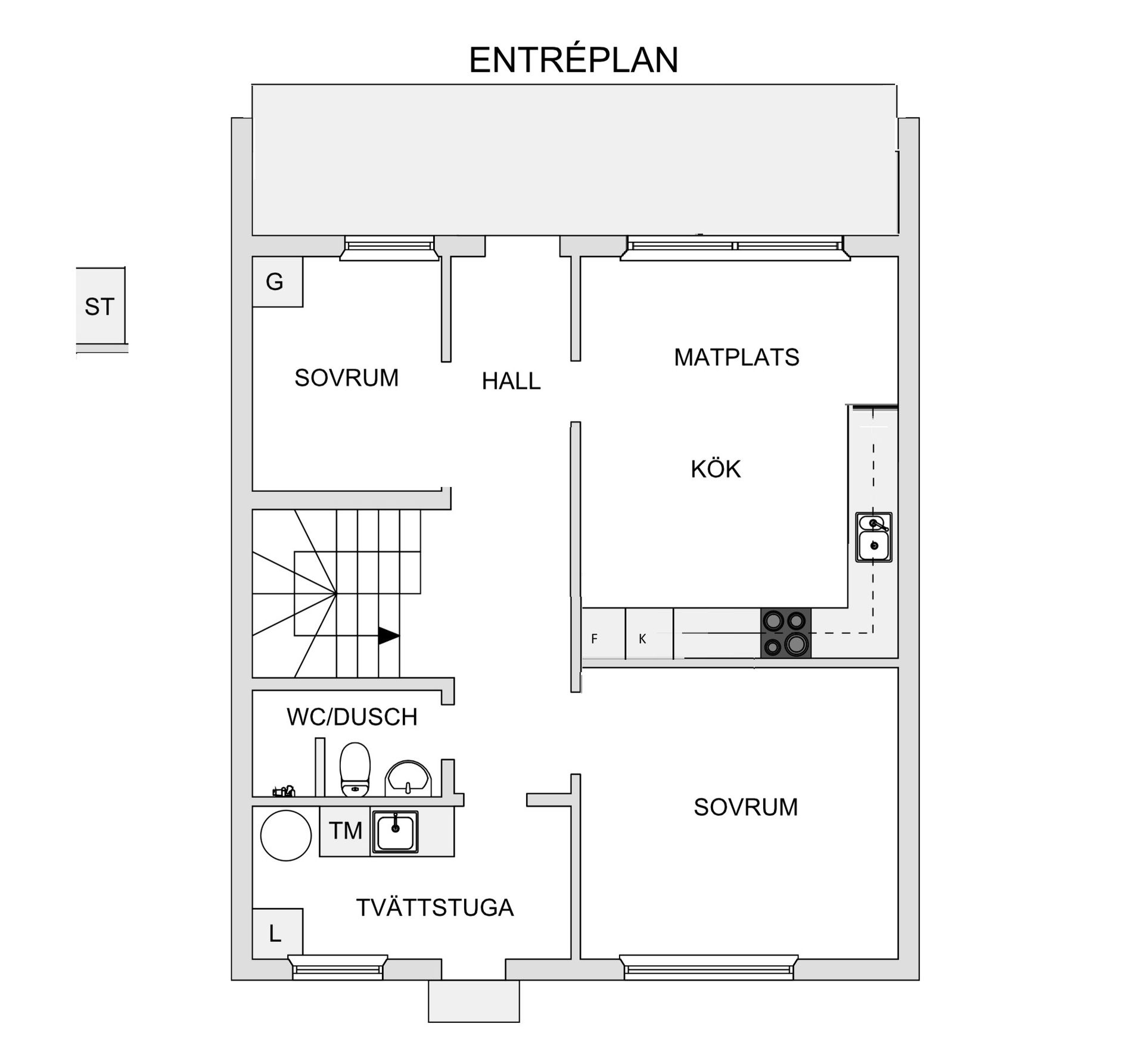 Villa, Radhus, Nyponvägen 33, Morön, Skellefteå