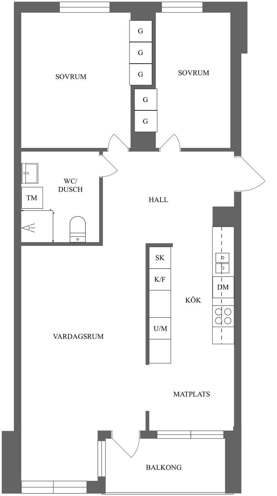 Bostadsrätt, Bråddgatan 22C, Centralt, Strömmen, Norrköping