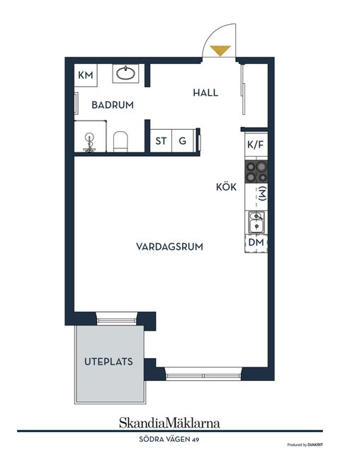 Bostadsrätt, Södra vägen 49, Kvarnholmen, Nacka