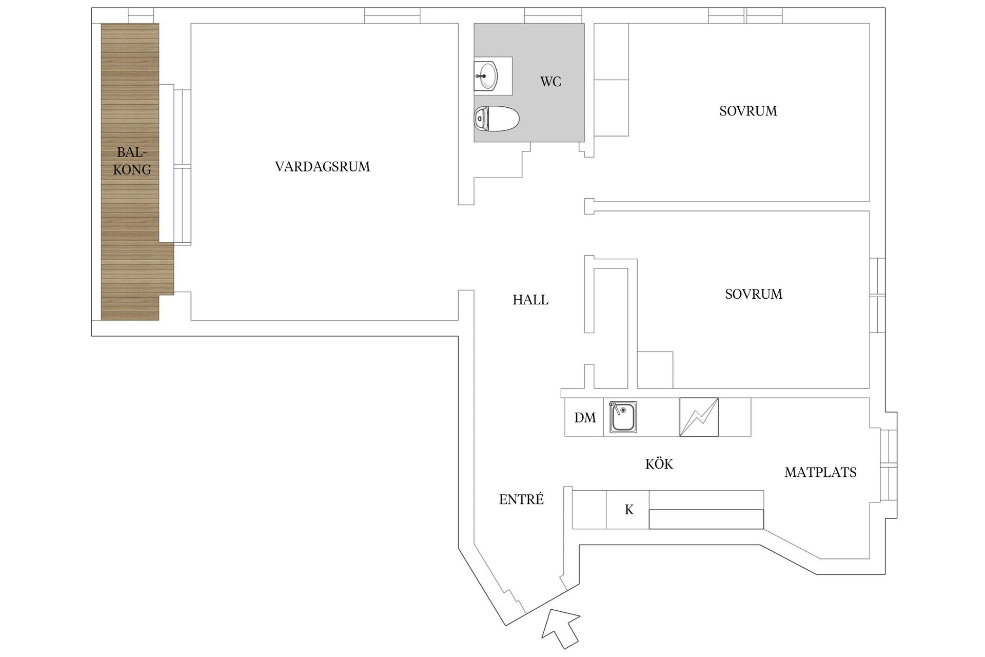 Bostadsrätt, Fjällstigen 43, Tullen, Borås