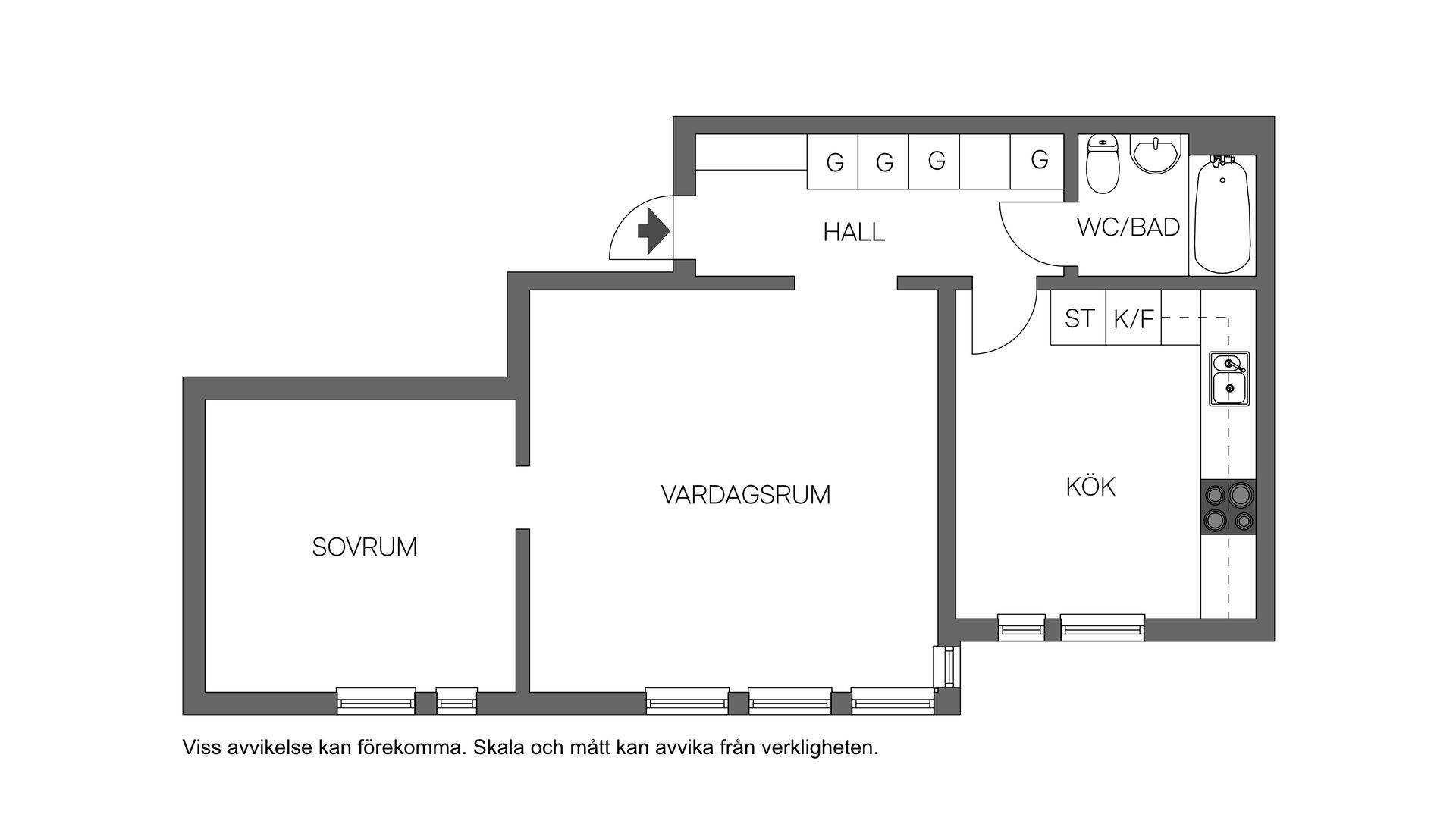Bostadsrätt, Östra Storgatan 6, Norr, Eskilstuna