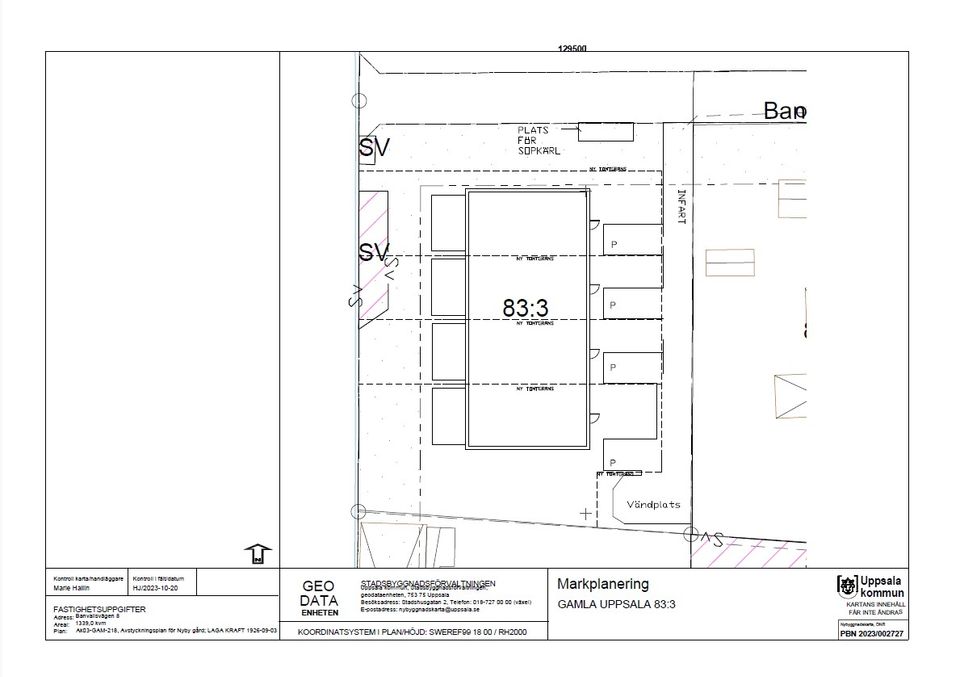 Villa, Radhus, Banvallsvägen 8B, Gamla Uppsala, Uppsala