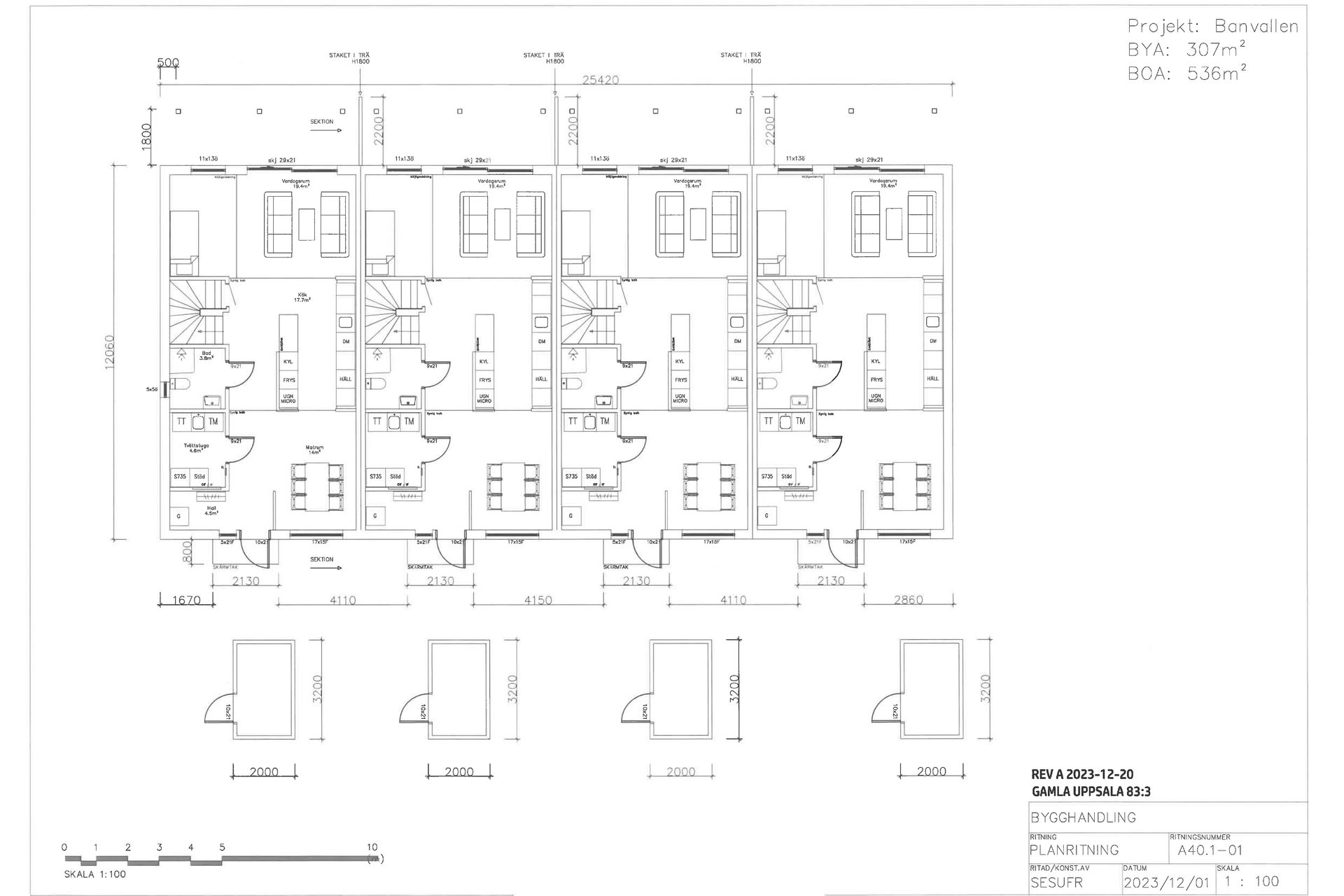 Villa, Radhus, Banvallsvägen 8B, Gamla Uppsala, Uppsala