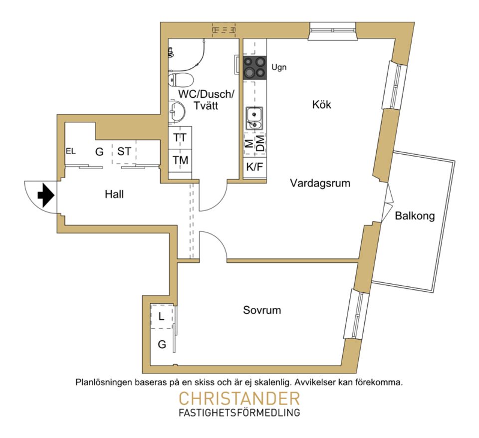Bostadsrätt, Götaverksgatan 20, Lindholmen, Göteborg