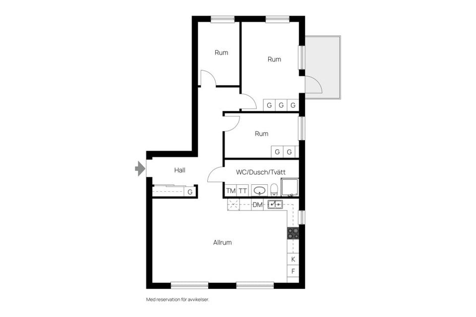 Bostadsrätt, Råbyvägen 57 A, Gränby, Uppsala