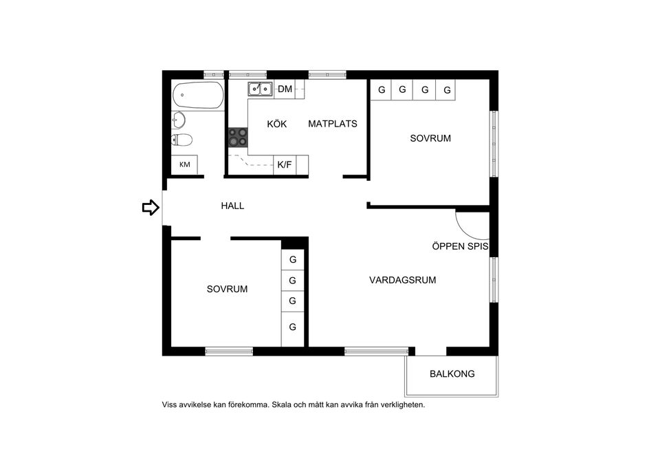 Bostadsrätt, Murarvägen 21, Vån 3/3, Bromma - Abrahamsberg, Stockholm