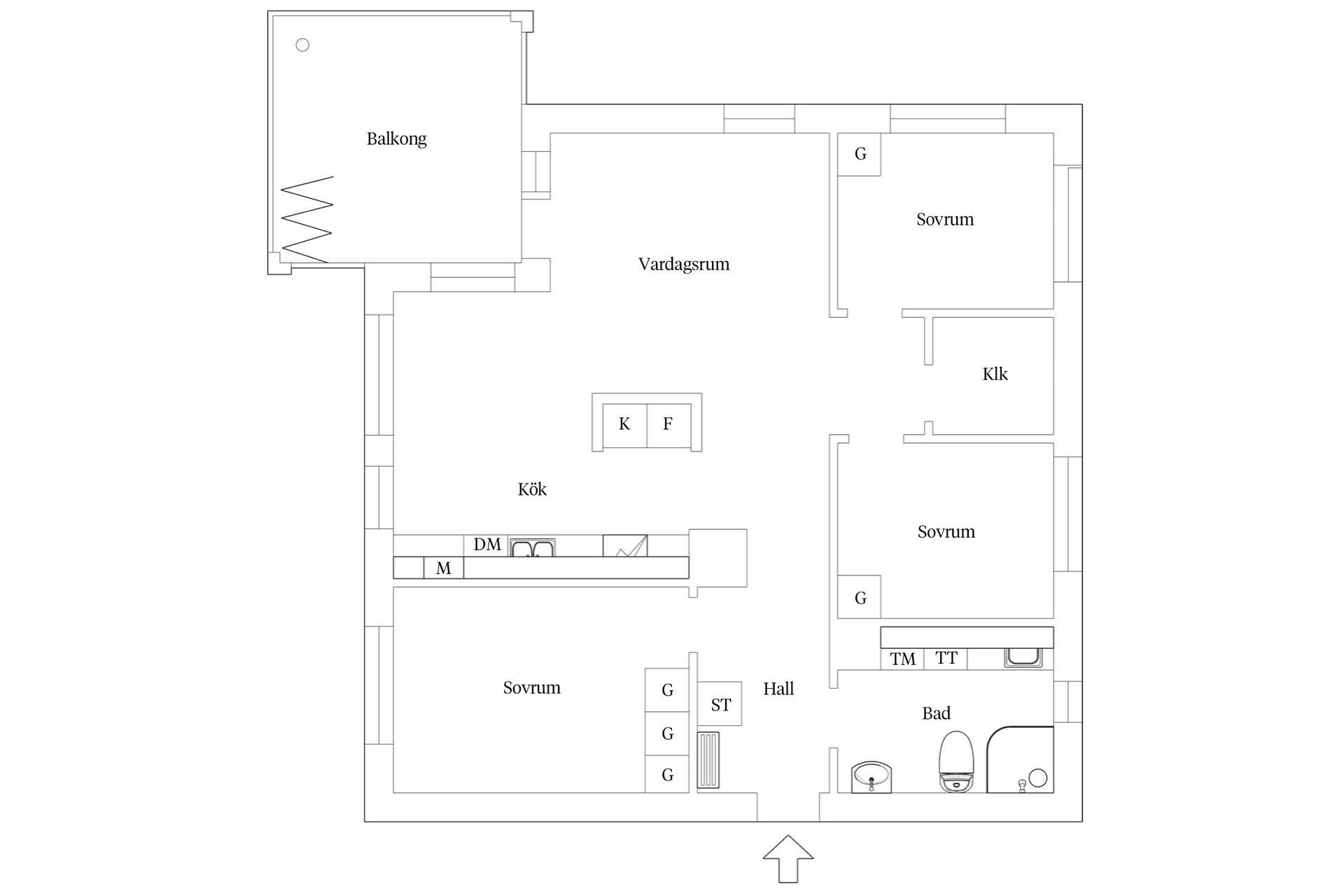 Bostadsrätt, Björnbärsvägen 2B, Hovshaga, Växjö