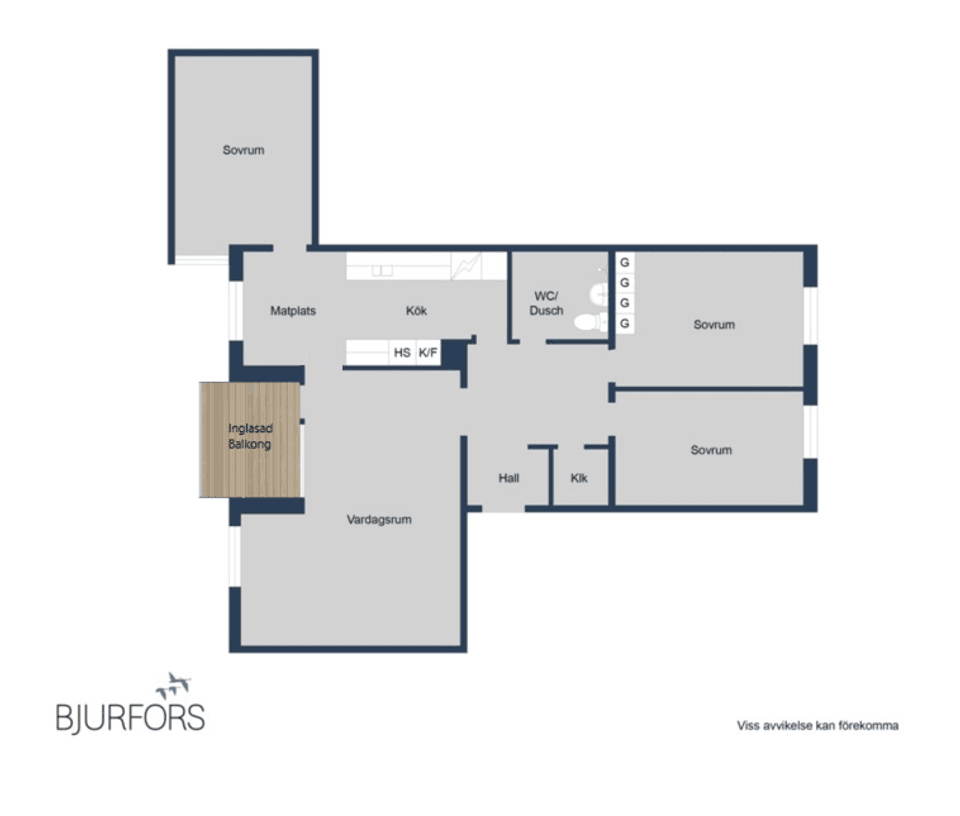 Bostadsrätt, Köpmangatan 16B, Centrum, Skellefteå