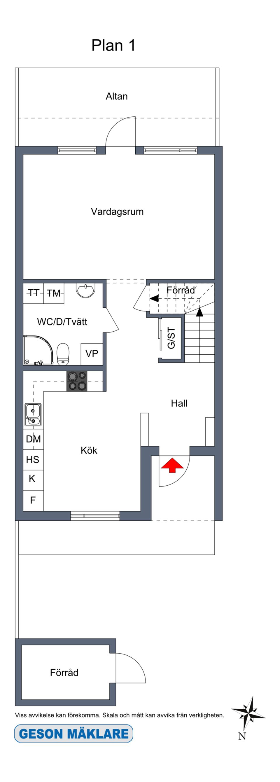 Bostadsrätt, Radhus, Artemisvägen 1B, Rimbo - Västertorp, Norrtälje