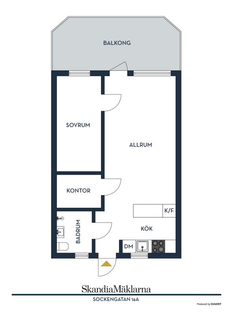 Bostadsrätt, Sockengatan 16A, Rosengården, Helsingborg