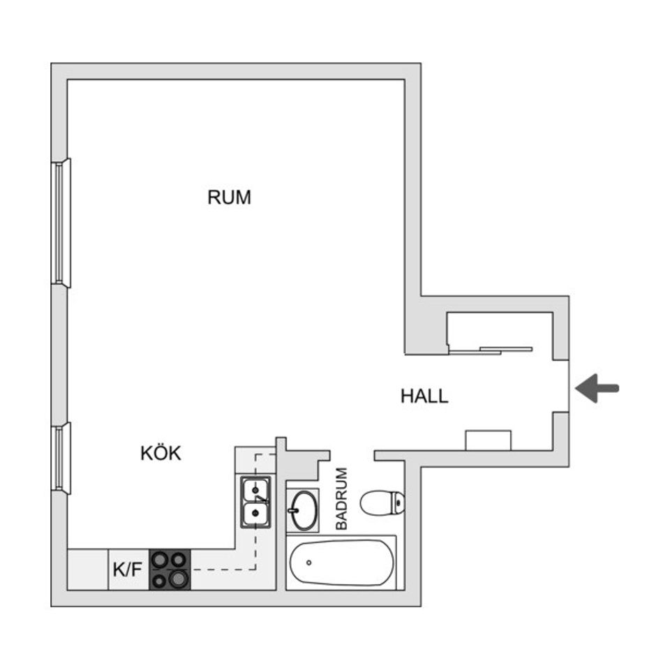 Bostadsrätt, Filipstadsbacken 40 2tr, Farsta, Stockholm