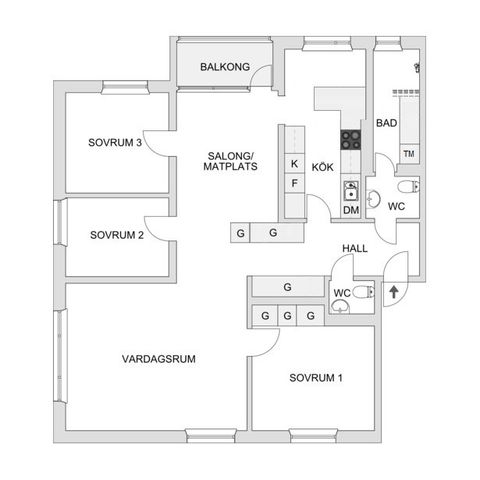 Bostadsrätt, Granitvägen 16A, 1 tr, Tyresö Centrum, Tyresö