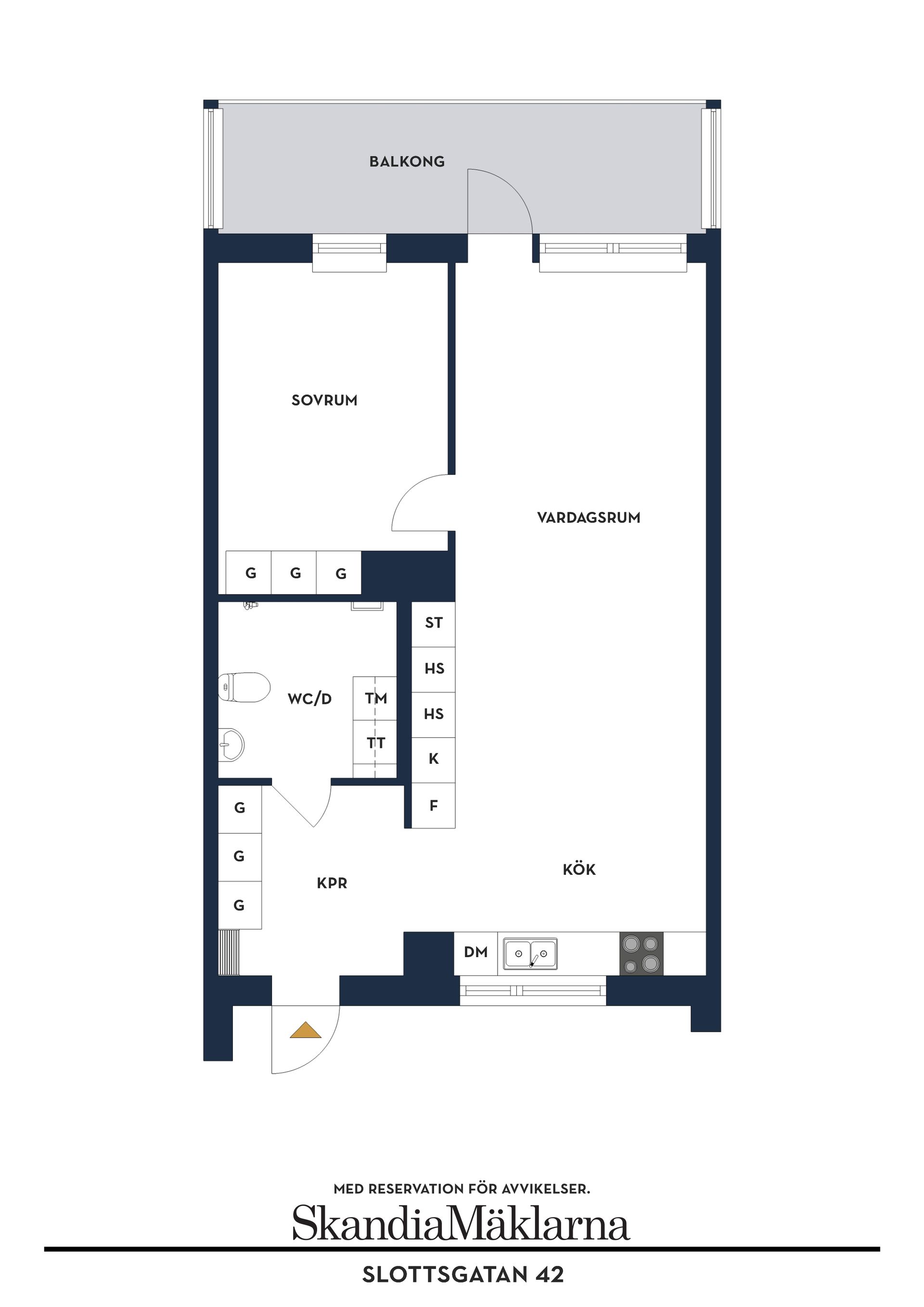 Bostadsrätt, Slottsgatan 42, Öster/City, Jönköping