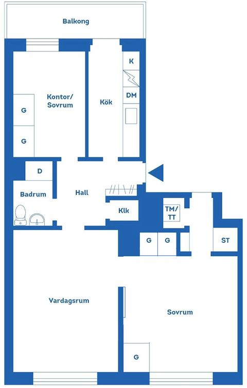 Bostadsrätt, S:t Persgatan 45B, Centralt, Norrköping