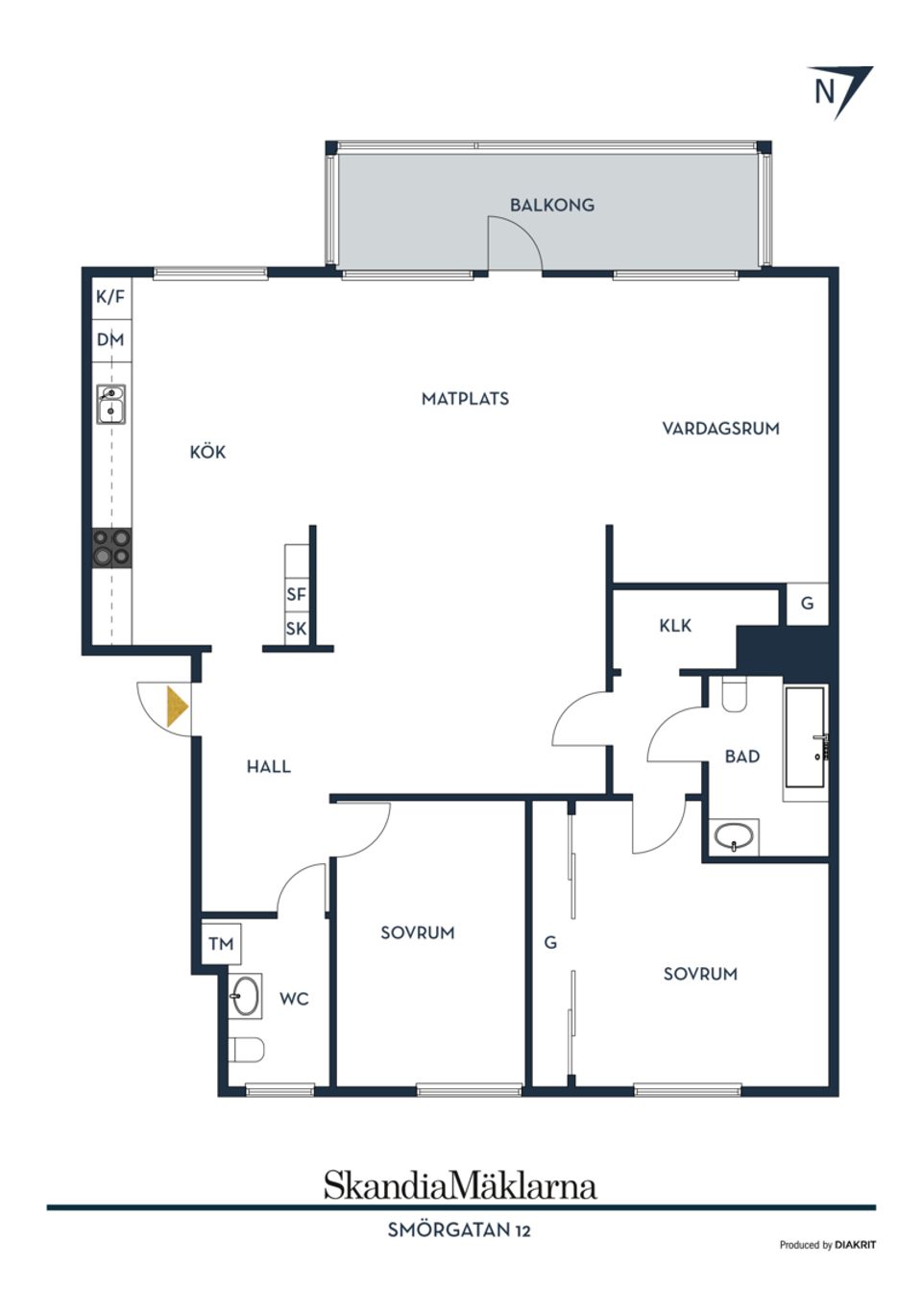 Bostadsrätt, Smörgatan 12, Kallebäck, Göteborg