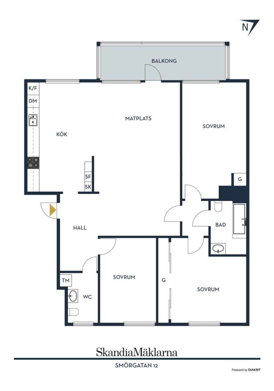 Bostadsrätt, Smörgatan 12, Kallebäck, Göteborg
